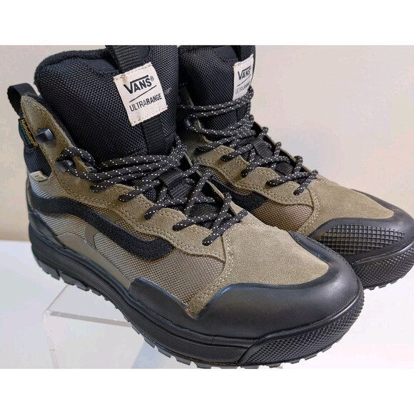 VANS UltraRange EXO Hi MTE-2 Shoe Dark Olive Green Waterproof Hiking Boots Sz 9 - Picture 1 of 11